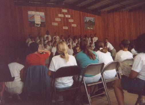 Kantorei Boys Choir performs for campers