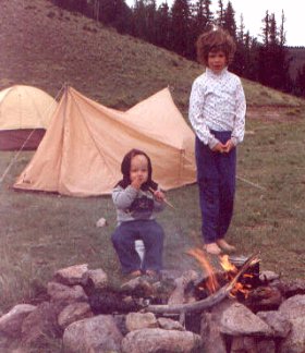 The kids loved camping