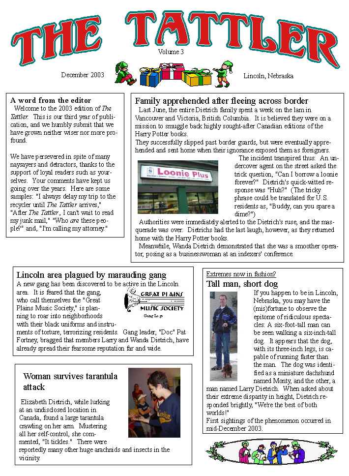 The Tattler, p. 1