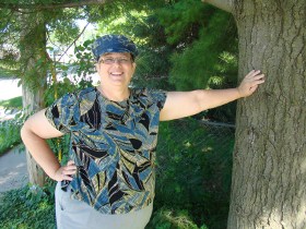 Wanda with hat